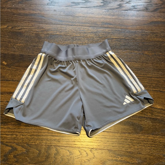 Adidas Women's Gray Athletic Shorts - Picture 1 of 5